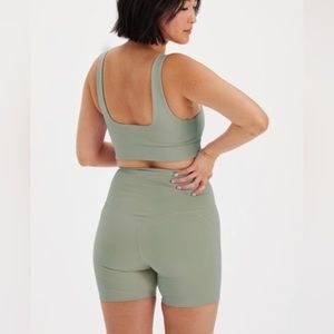 Girlfriend Collective agave high rise running short